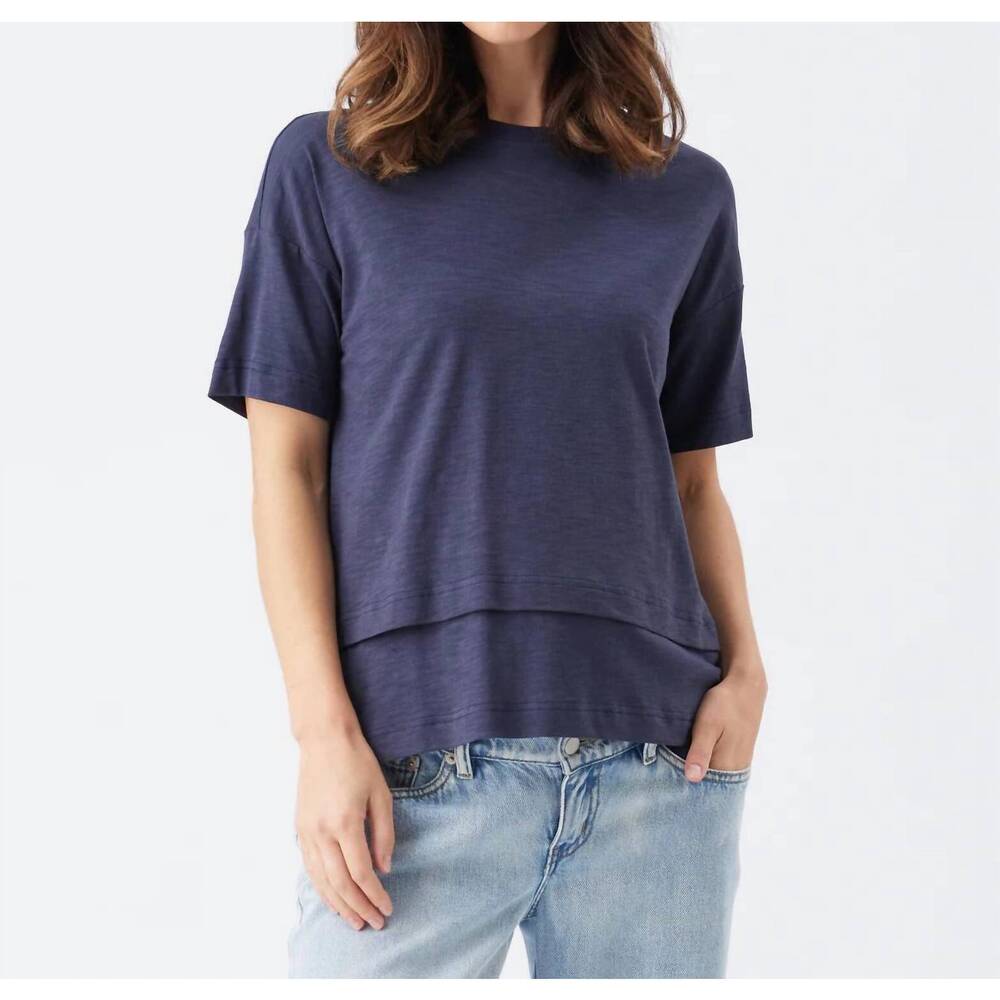 NEW RIPE claud nursing tee in indigo